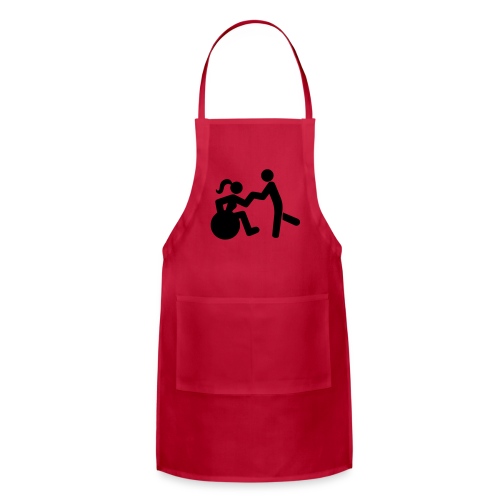 Dancing lady wheelchair user with man - Adjustable Apron
