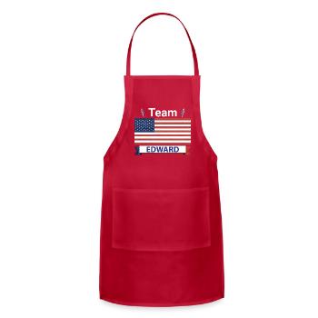 Team Edward USA American Flag Stripe - Adjustable Apron - red - Front - Julia (174cm)