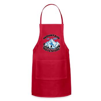 Mountain Adventure Logo 2026 - Adjustable Apron - red - Front - Julia (174cm)