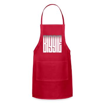 Monolithic Mono Glyphs - Adjustable Apron - red - Front - Julia (174cm)