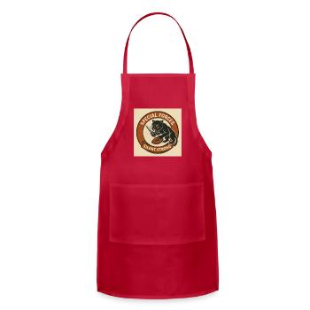 Lifrary Squad Special Forces Panther Football - Adjustable Apron - red - Front - Julia (174cm)