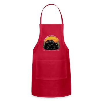 GO_WHERE_THERE_IS NO ROAD - Adjustable Apron - red - Front - Julia (174cm)