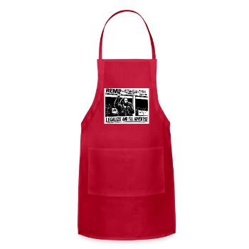 Jack Herer Tribute  - Adjustable Apron - red - Front - Julia (174cm)