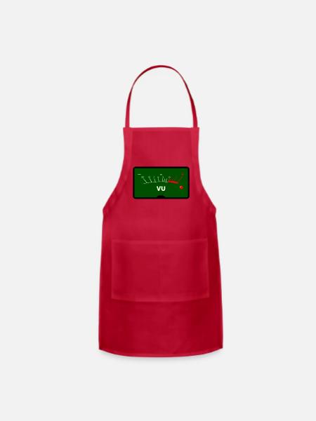 Vu Meter - Adjustable Apron - red