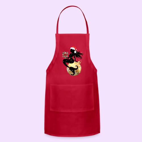 Merry Mermaid - Christmas Edition Design - Adjustable Apron