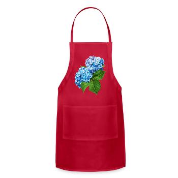 Blue Hydrangea Profile - Adjustable Apron - red - Front - Julia (174cm)