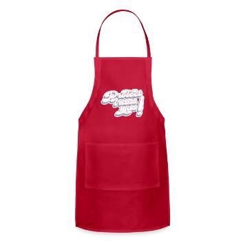 Protect Trans Kids! - Adjustable Apron - red - Front - Julia (174cm)