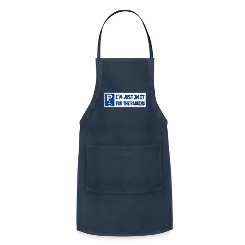 In a wheelchair for the parking, wheelchair fun - Adjustable Apron