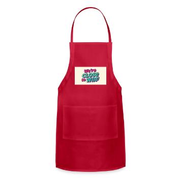 Vibrant Sports Motivation Quote - Adjustable Apron - red - Front - Julia (174cm)