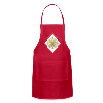 Golden Compass - Adjustable Apron - red - Front - Julia (174cm)