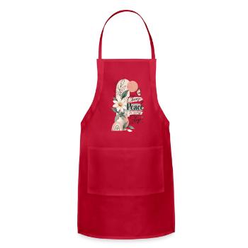 Choose Peace in Every Step - Adjustable Apron - red - Front - Julia (174cm)