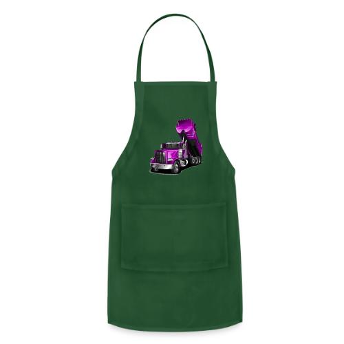 Dump Truck Purple - Adjustable Apron