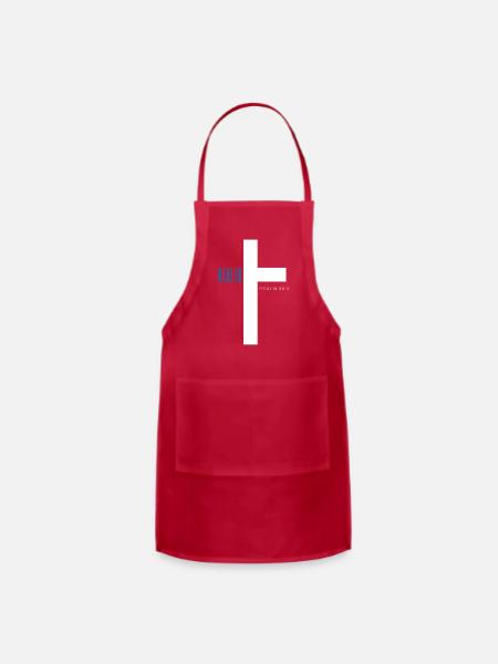 Psalm 30:2 - Adjustable Apron - red