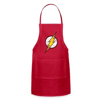 Justice League The Flash Logo Vintage - Adjustable Apron - red - Front - Julia (174cm)