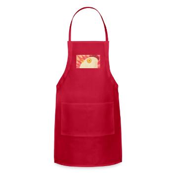 Shock Hen - Adjustable Apron - red - Front - Julia (174cm)