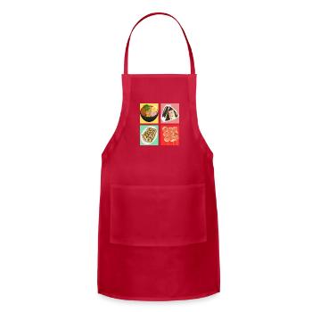 FOODIE - Adjustable Apron - red - Front - Julia (174cm)