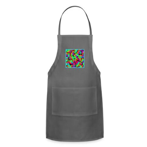 Chic Leaf Pattern Stylish Elegance - Adjustable Apron