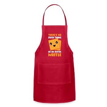 Awful Waffle Funny Waffle - Adjustable Apron - red - Front - Julia (174cm)