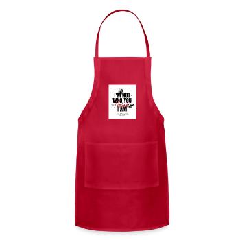 Not Who You Think I Am - Adjustable Apron - red - Front - Julia (174cm)