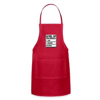 Level Of Awesomeness Gwen - Level Of Gwen - Adjustable Apron - red - Front - Julia (174cm)