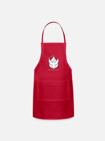 Powered by The Holy Spirit - Adjustable Apron - red