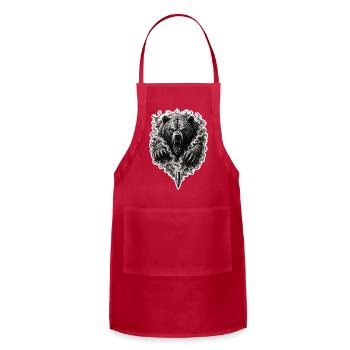 Smoked Bear Vanguard - Adjustable Apron - red - Front - Julia (174cm)