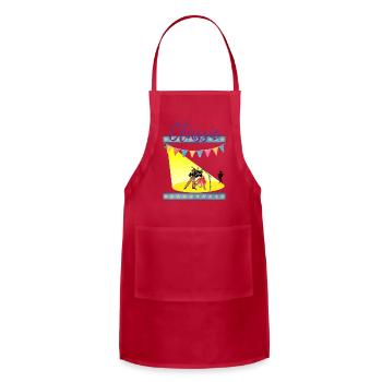 Classic stage dance - Adjustable Apron - red - Front - Julia (174cm)