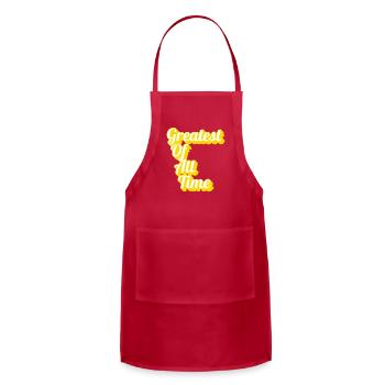 Greatest Of All Time - Adjustable Apron - red - Front - Julia (174cm)
