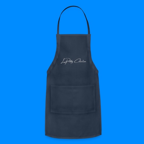 Official L.Piddy Collection Logo in White - Adjustable Apron