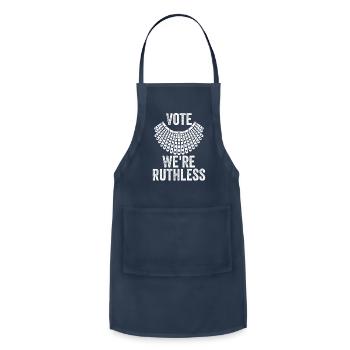 Vote We're Ruthless Women's Rights - Adjustable Apron - navy - Front - Julia (174cm)