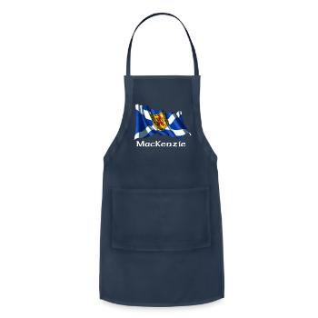 Clan MacKenzie Scottish Flag - Adjustable Apron - navy - Front - Julia (174cm)