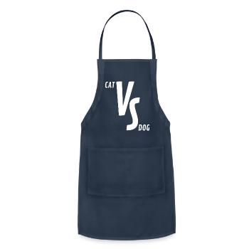 CAT VS DOG - Adjustable Apron - navy - Front - Julia (174cm)