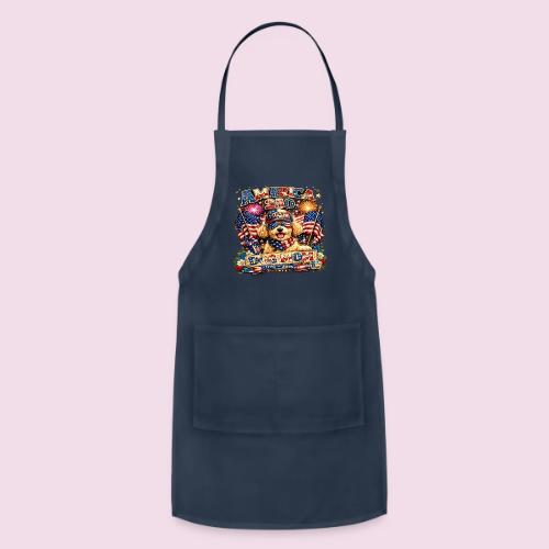 America 250 Dog Mom Patriotic Goldendoodle Shirt - Adjustable Apron