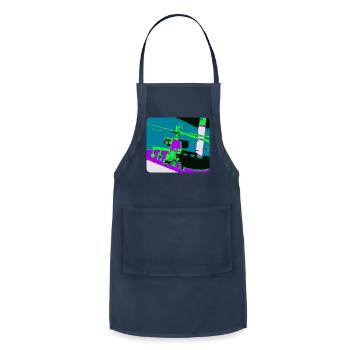 Apache Helicopter - Adjustable Apron - navy - Front - Julia (174cm)