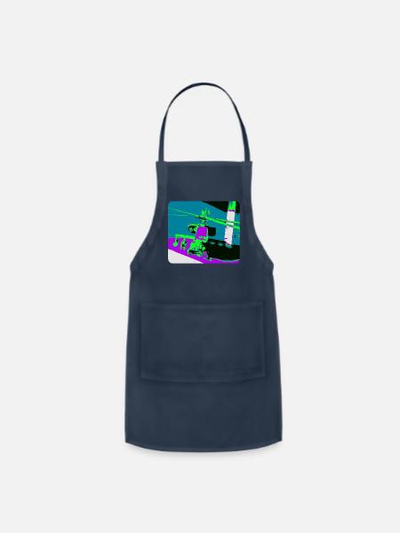 Apache Helicopter - Adjustable Apron - navy