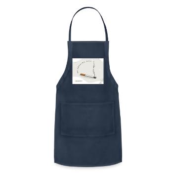 No Smoking Day - Adjustable Apron - navy - Front - Julia (174cm)