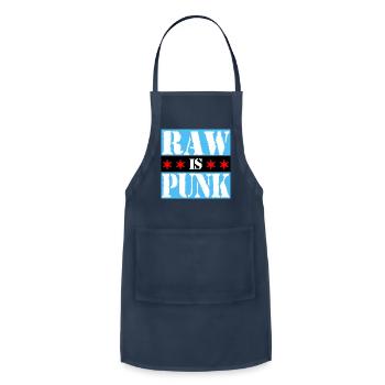 RAW IS PUNK - Adjustable Apron - navy - Front - Julia (174cm)