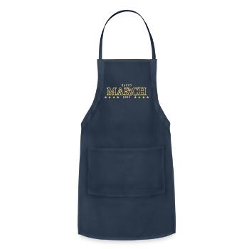 march 2023 - Adjustable Apron - navy - Front - Julia (174cm)