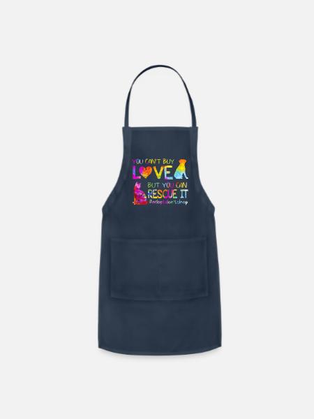 You Can'T Buy Love But You Can Rescue It Adopt - Adjustable Apron - navy