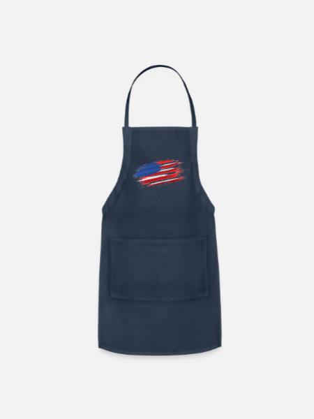 Patriotic Collections: Explore our American-Theme - Adjustable Apron - navy