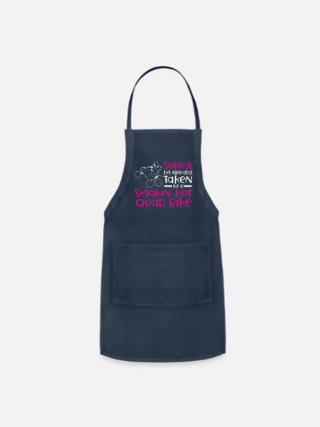 Quad Racers Atv Riders Off Roading Extreme Sport - Adjustable Apron - navy