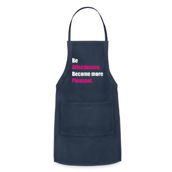 Be Affectionate Become More Loving - Adjustable Apron - navy - Front - Julia (174cm)