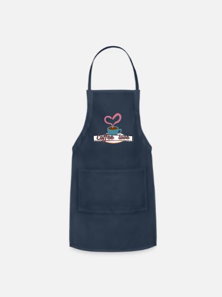 Coffe lover - Adjustable Apron - navy