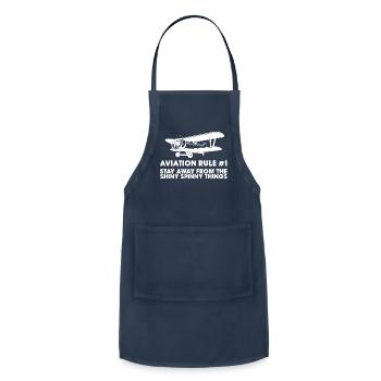 Aviation Rule - Adjustable Apron - navy - Front - Julia (174cm)