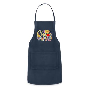 Chaos coordinator - Adjustable Apron - navy - Front - Julia (174cm)