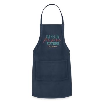 ready for you - Adjustable Apron - navy - Front - Julia (174cm)