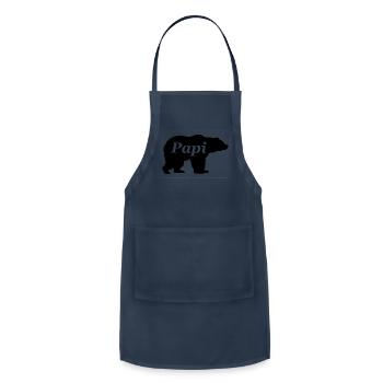 Papi bear - Adjustable Apron - navy - Front - Julia (174cm)