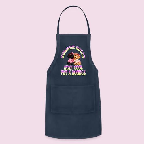 Summer Rules Stay Cool Pet A Doodle Cute Doodle - Adjustable Apron