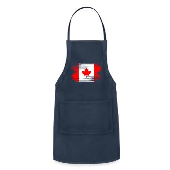 Distressed Canada Flag CA - Adjustable Apron - navy - Front - Julia (174cm)