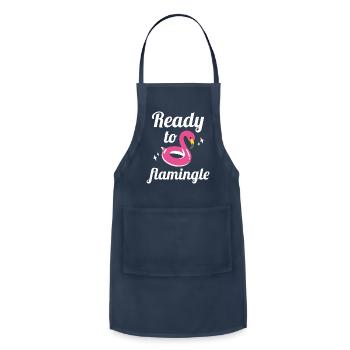 Ready To Flamingle - Adjustable Apron - navy - Front - Julia (174cm)
